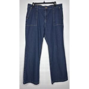 MICHAEL KORS WIDE LEG JEANS SIZE 16, INSEAM: 29.5 IN.